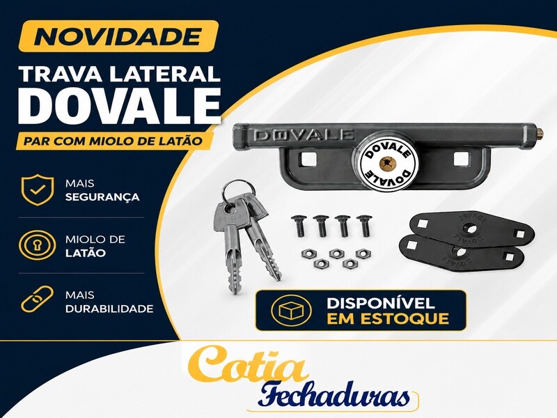 Trava dovale aluminio