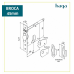 Fechadura Haga Trinco Rolete 45mm Externa Inox Polido Fechadura Haga Trinco Rolete 45mm Externa Inox Polido